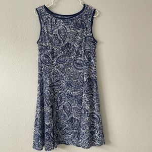 Apt 9 Lined Sundress in Blue and White Size Large